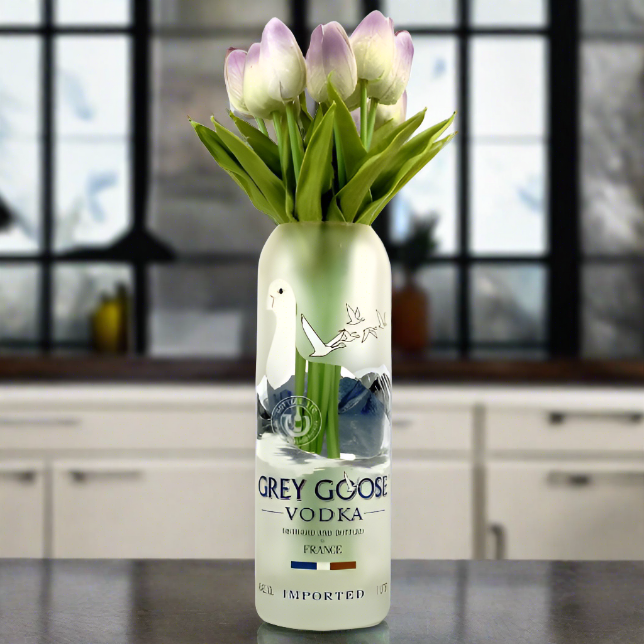 Grey Goose Vodka Bottle Vase