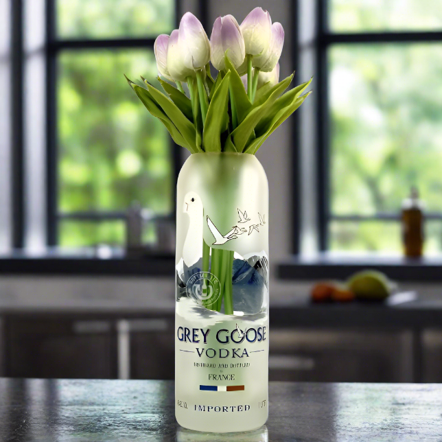 Grey Goose Vodka Bottle Vase