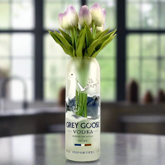 Grey Goose Vodka Bottle Vase