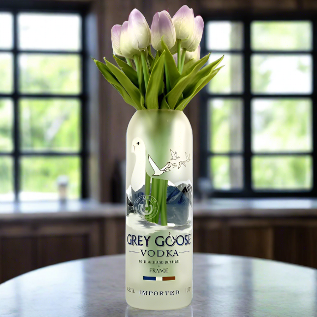 Grey Goose Vodka Bottle Vase