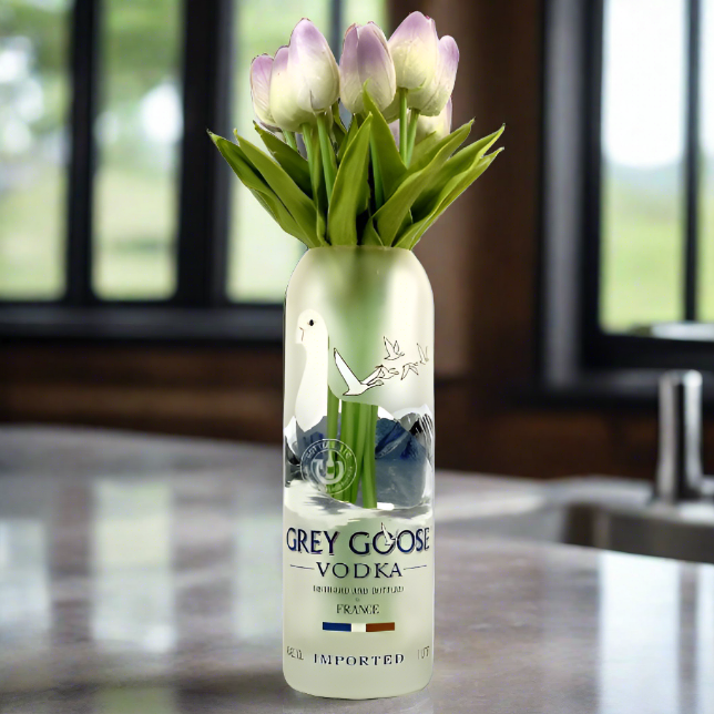 Grey Goose Vodka Bottle Vase