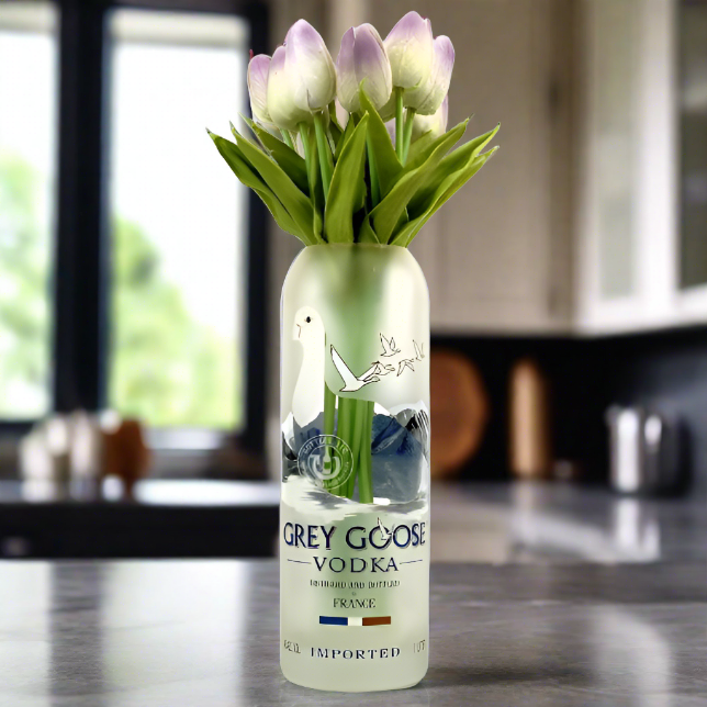 Grey Goose Vodka Bottle Vase