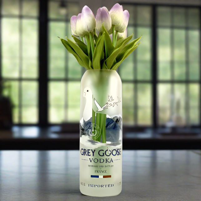 Grey Goose Vodka Bottle Vase