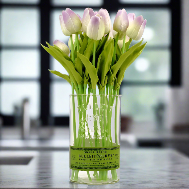 Bulleit Rye Whiskey Bottle Vase