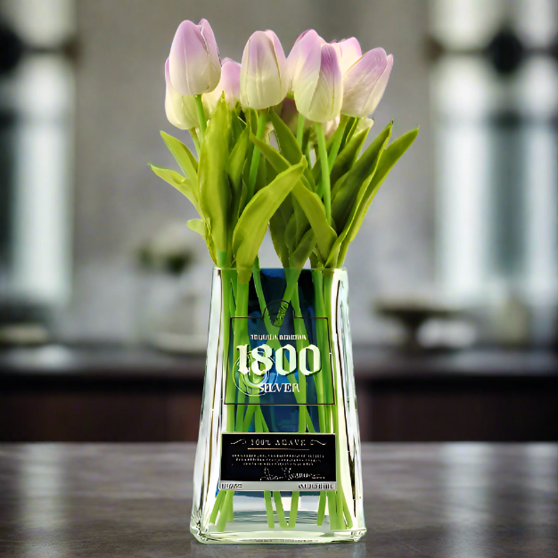 1800 Tequila Bottle Vase