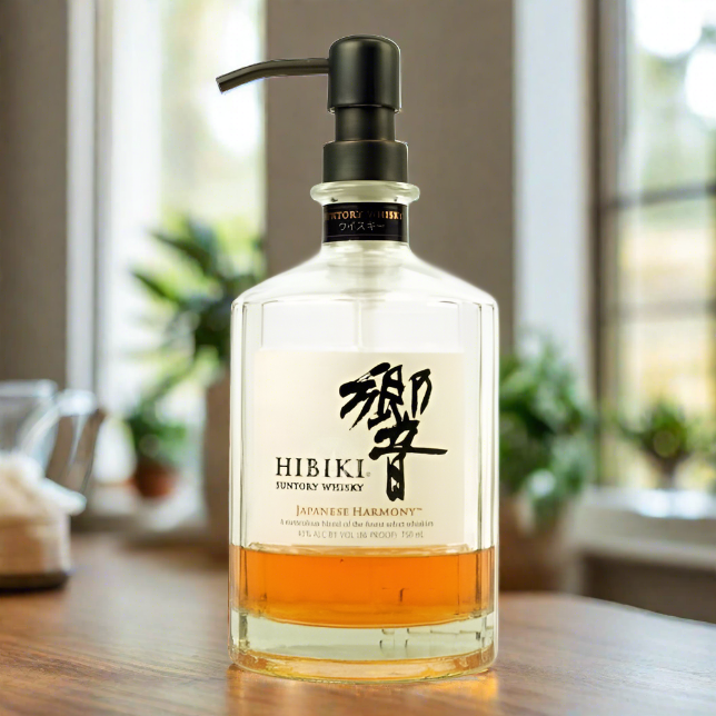 Hibiki Whiskey Bottle Soap Dispenser