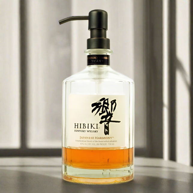 Hibiki Whiskey Bottle Soap Dispenser