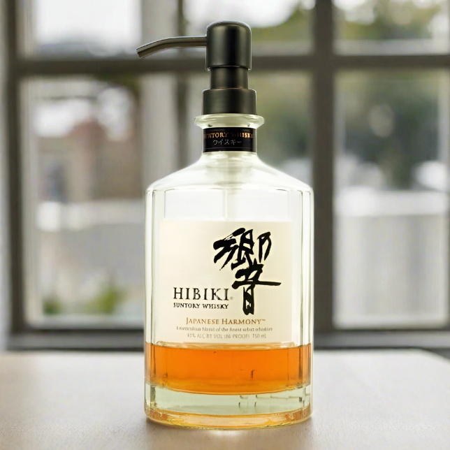 Hibiki Whiskey Bottle Soap Dispenser