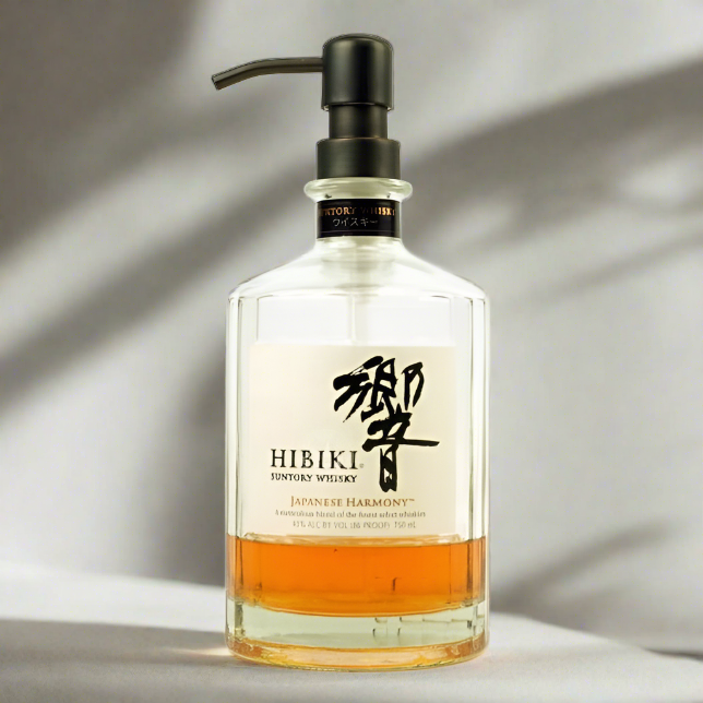 Hibiki Whiskey Bottle Soap Dispenser