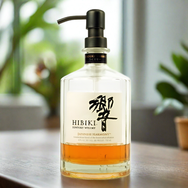 Hibiki Whiskey Bottle Soap Dispenser