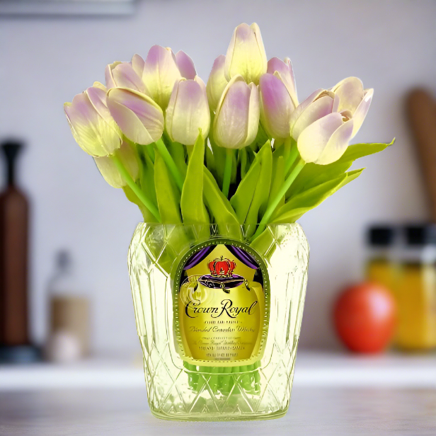 Crown Royal Whisky Bottle Vase