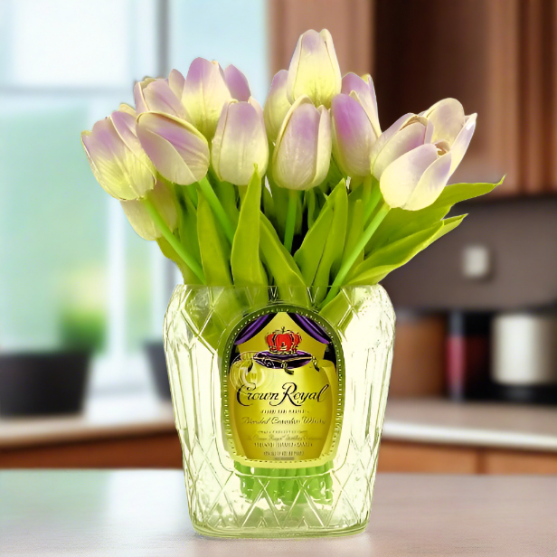 Crown Royal Whisky Bottle Vase