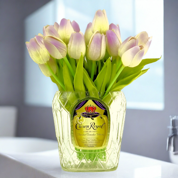 Crown Royal Whisky Bottle Vase