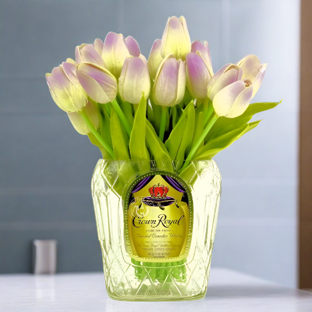 Crown Royal Whisky Bottle Vase