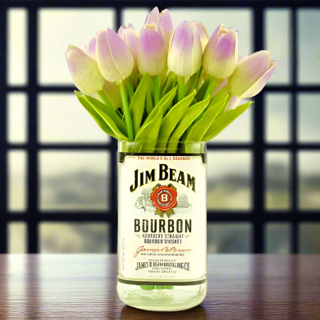 Jim Beam Whiskey Bottle Vase