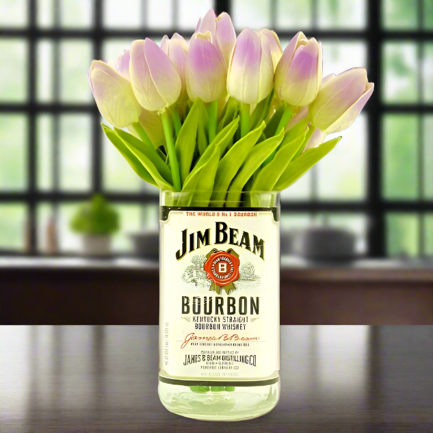 Jim Beam Whiskey Bottle Vase