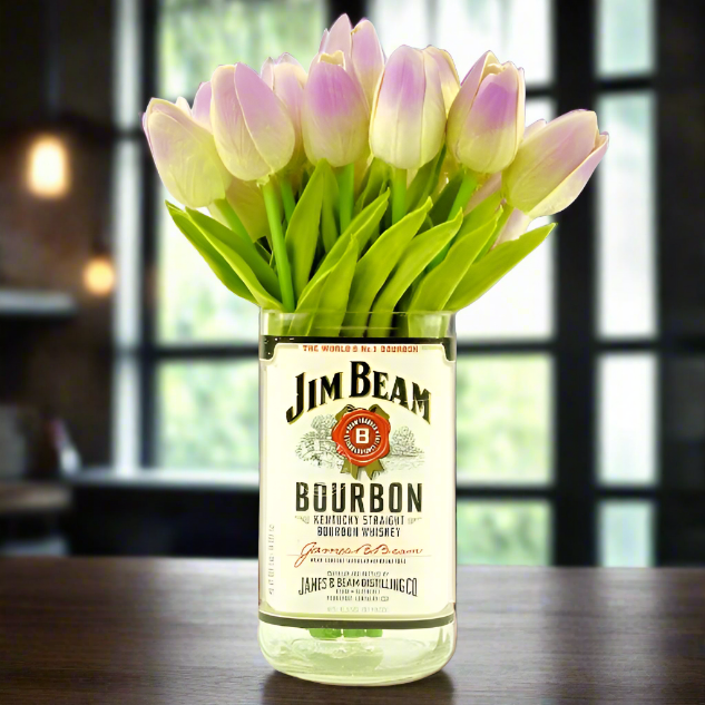Jim Beam Whiskey Bottle Vase