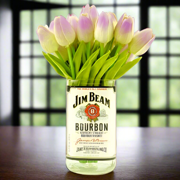 Jim Beam Whiskey Bottle Vase
