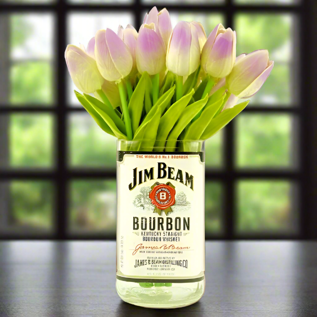 Jim Beam Whiskey Bottle Vase