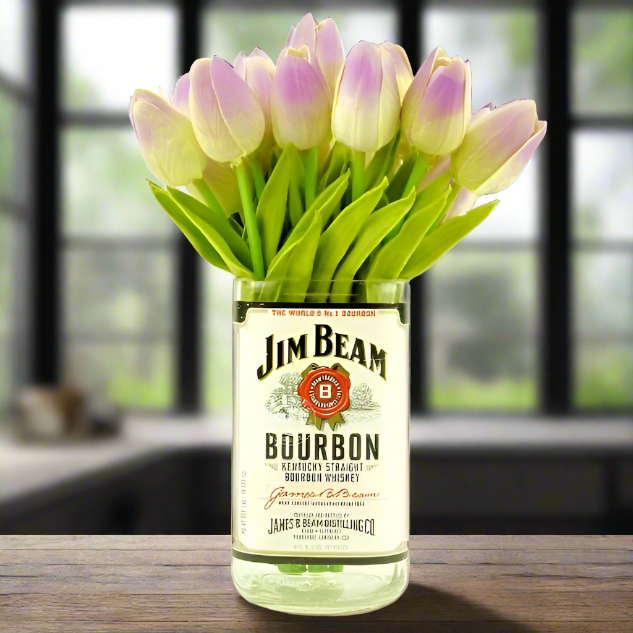 Jim Beam Whiskey Bottle Vase
