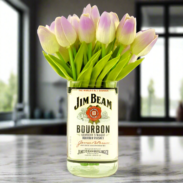 Jim Beam Whiskey Bottle Vase