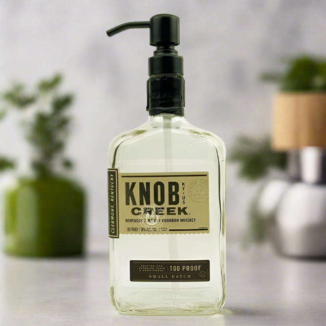 Knob Creek Whiskey Bottle Soap Dispenser