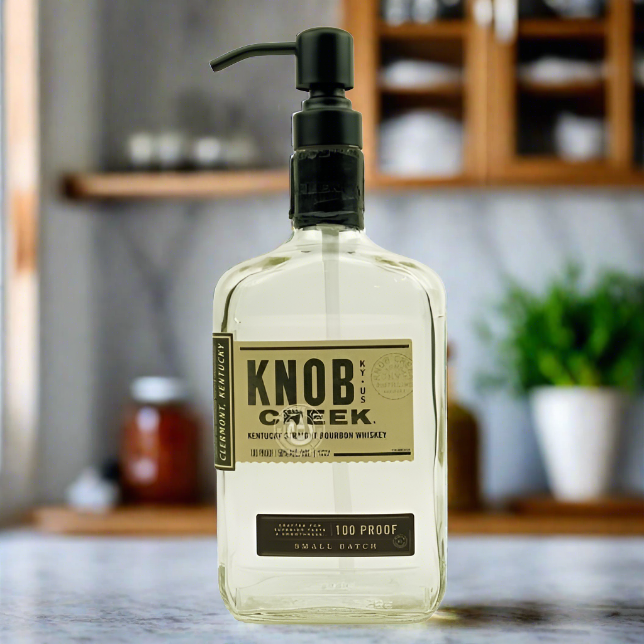 Knob Creek Whiskey Bottle Soap Dispenser