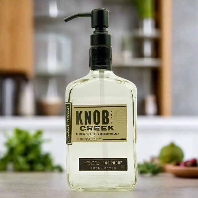 Knob Creek Whiskey Bottle Soap Dispenser
