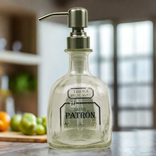 Patron Tequila 375ml Bottle Soap Dispenser