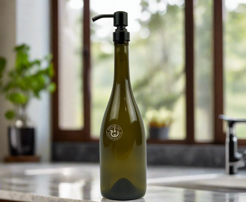 Wine Bottle Soap Dispenser