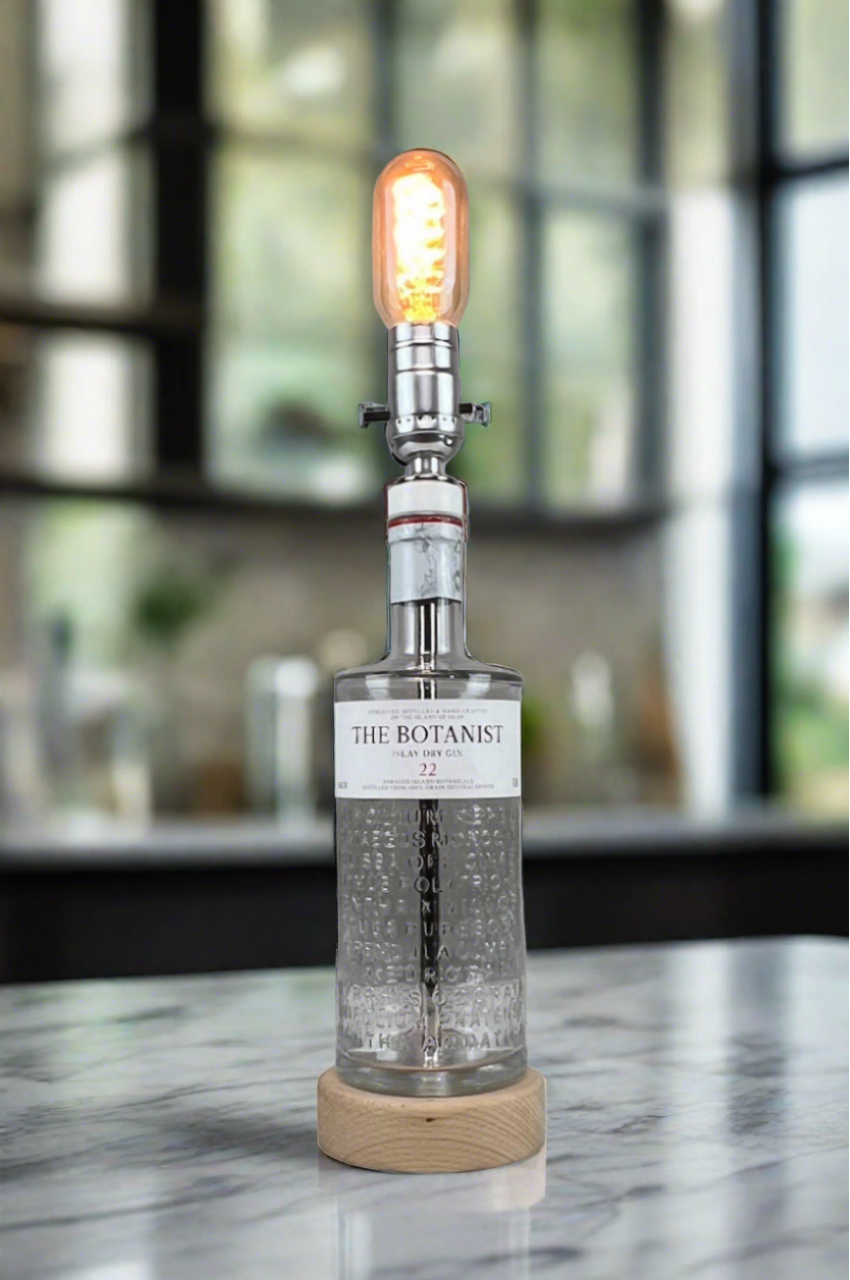 The Botanist Gin Bottle Lamp