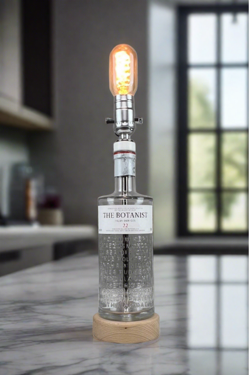 The Botanist Gin Bottle Lamp