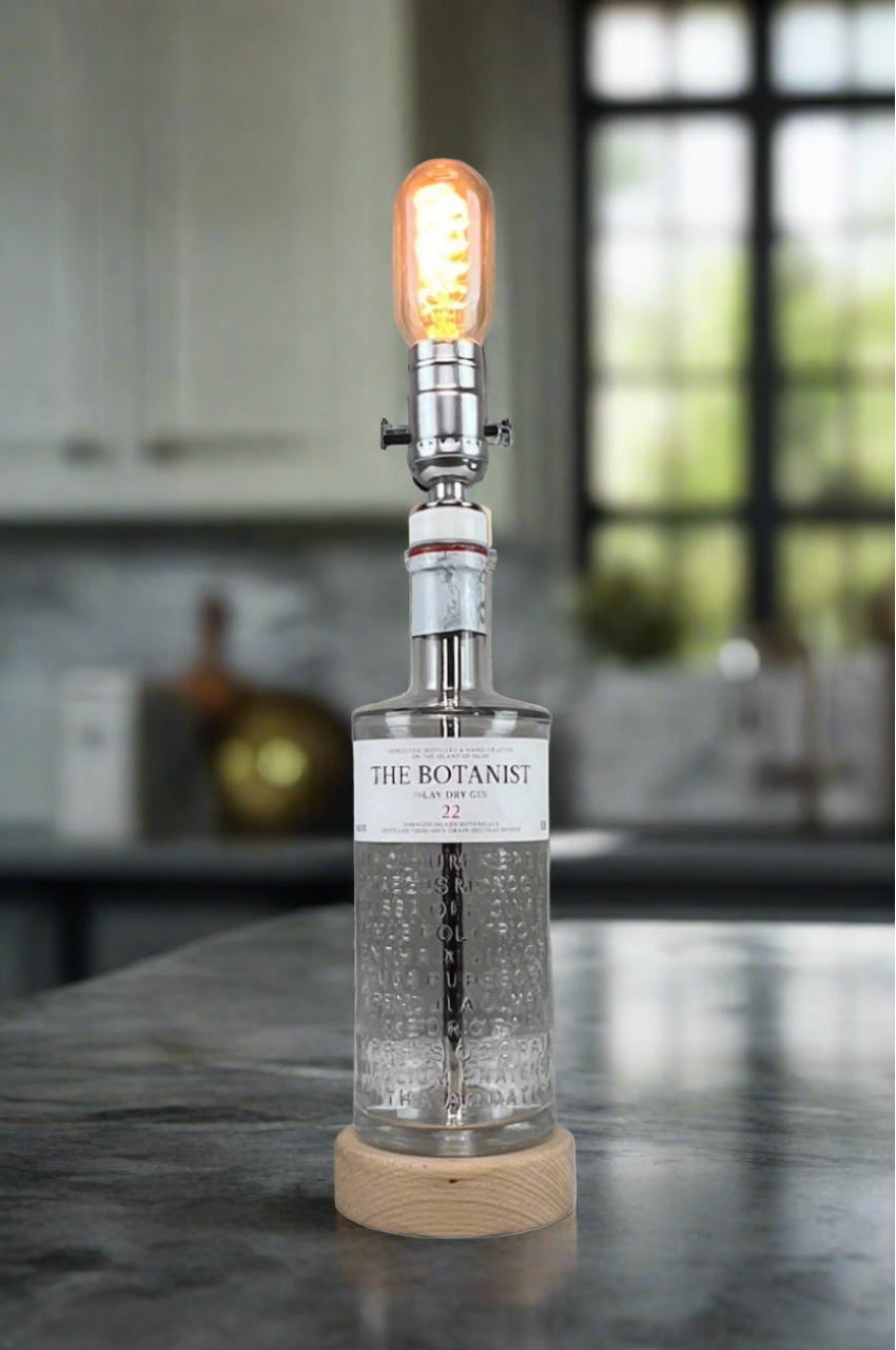 The Botanist Gin Bottle Lamp