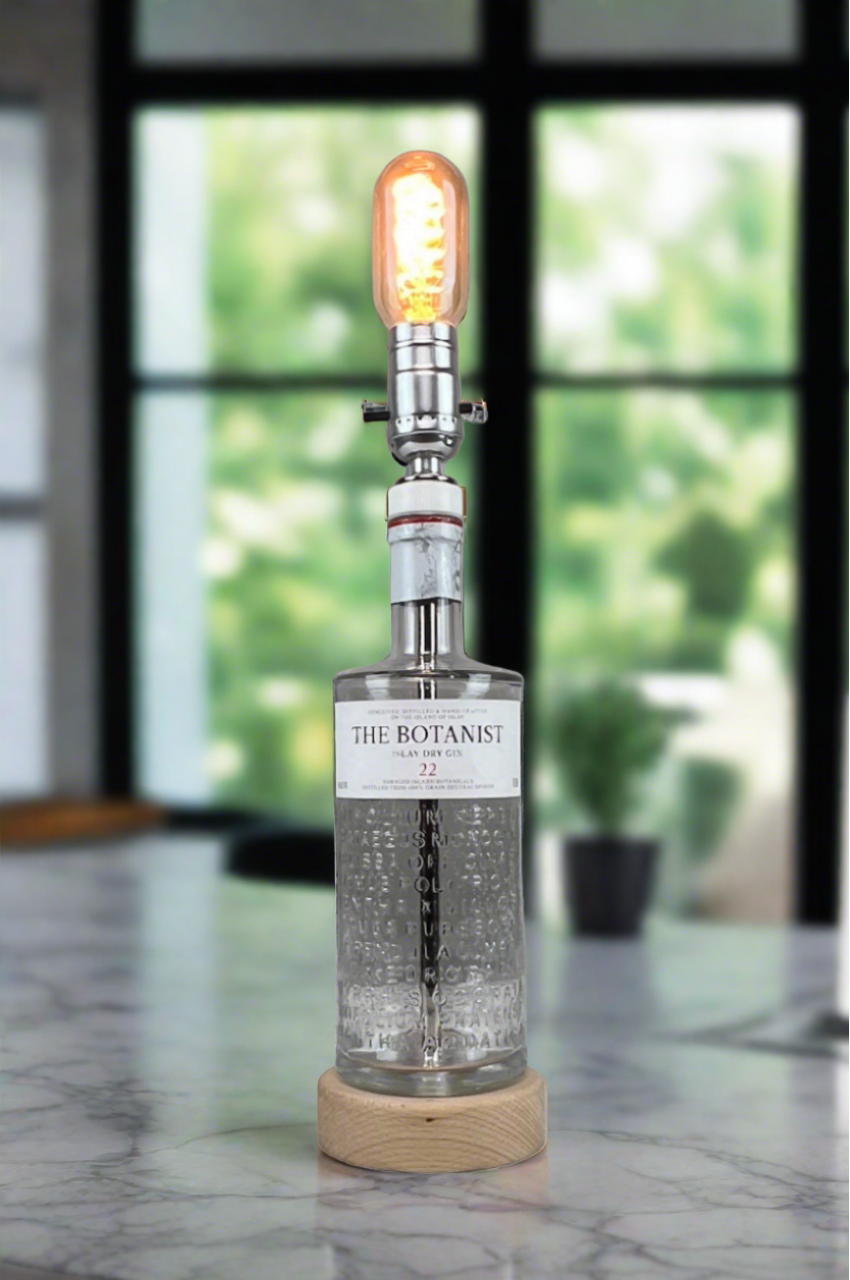 The Botanist Gin Bottle Lamp