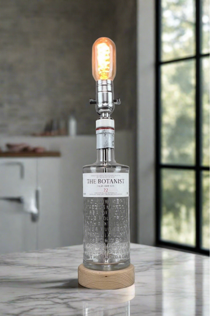 The Botanist Gin Bottle Lamp