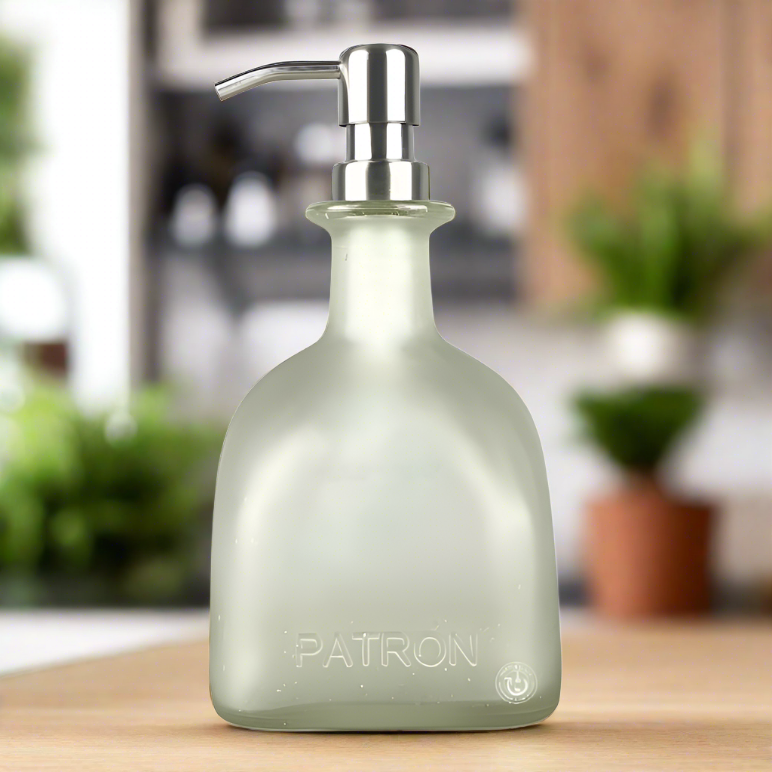 Patron Tequila Bottle Soap Dispenser - Frosted