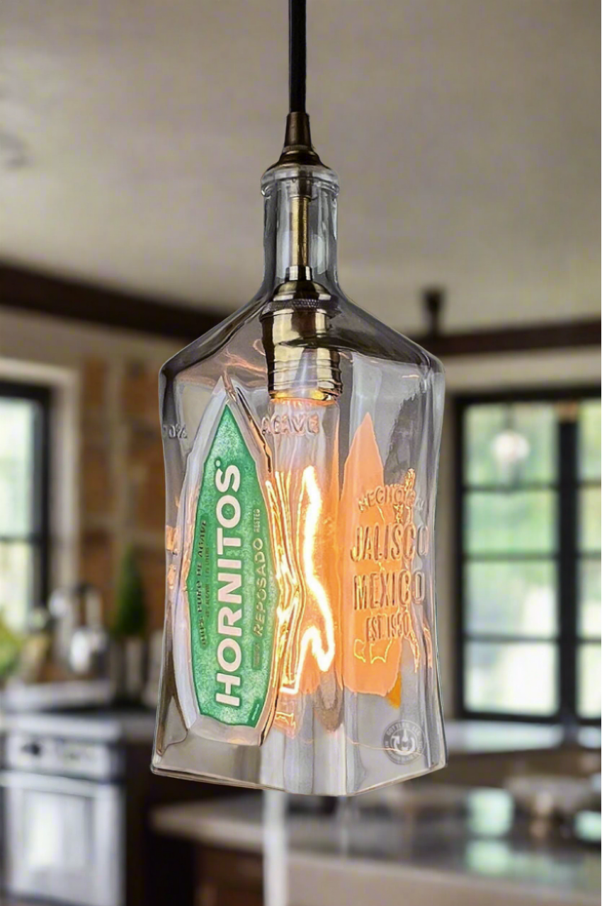 Hornitos Tequila Bottle Pendant Light