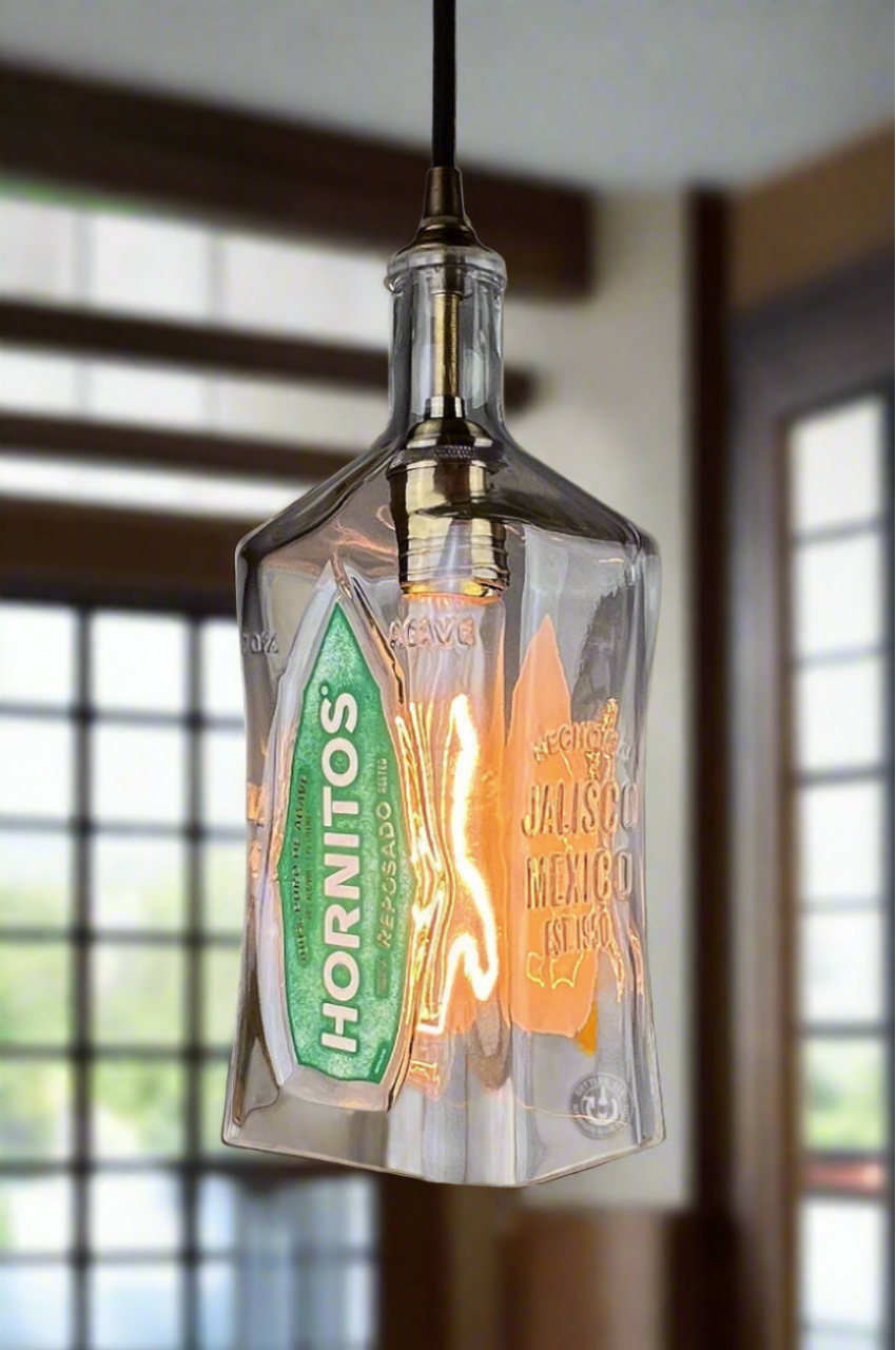 Hornitos Tequila Bottle Pendant Light