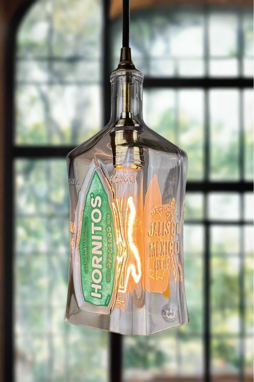 Hornitos Tequila Bottle Pendant Light