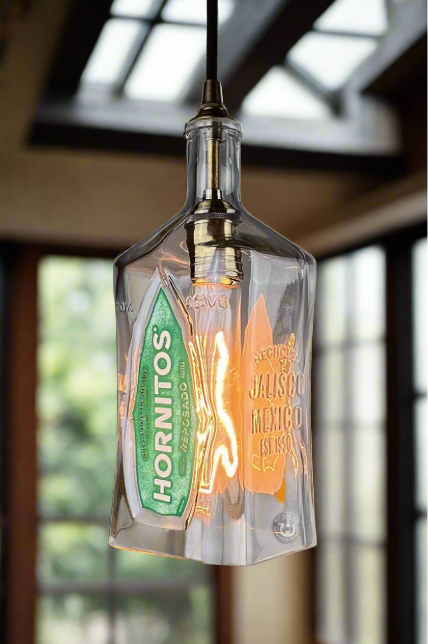 Hornitos Tequila Bottle Pendant Light