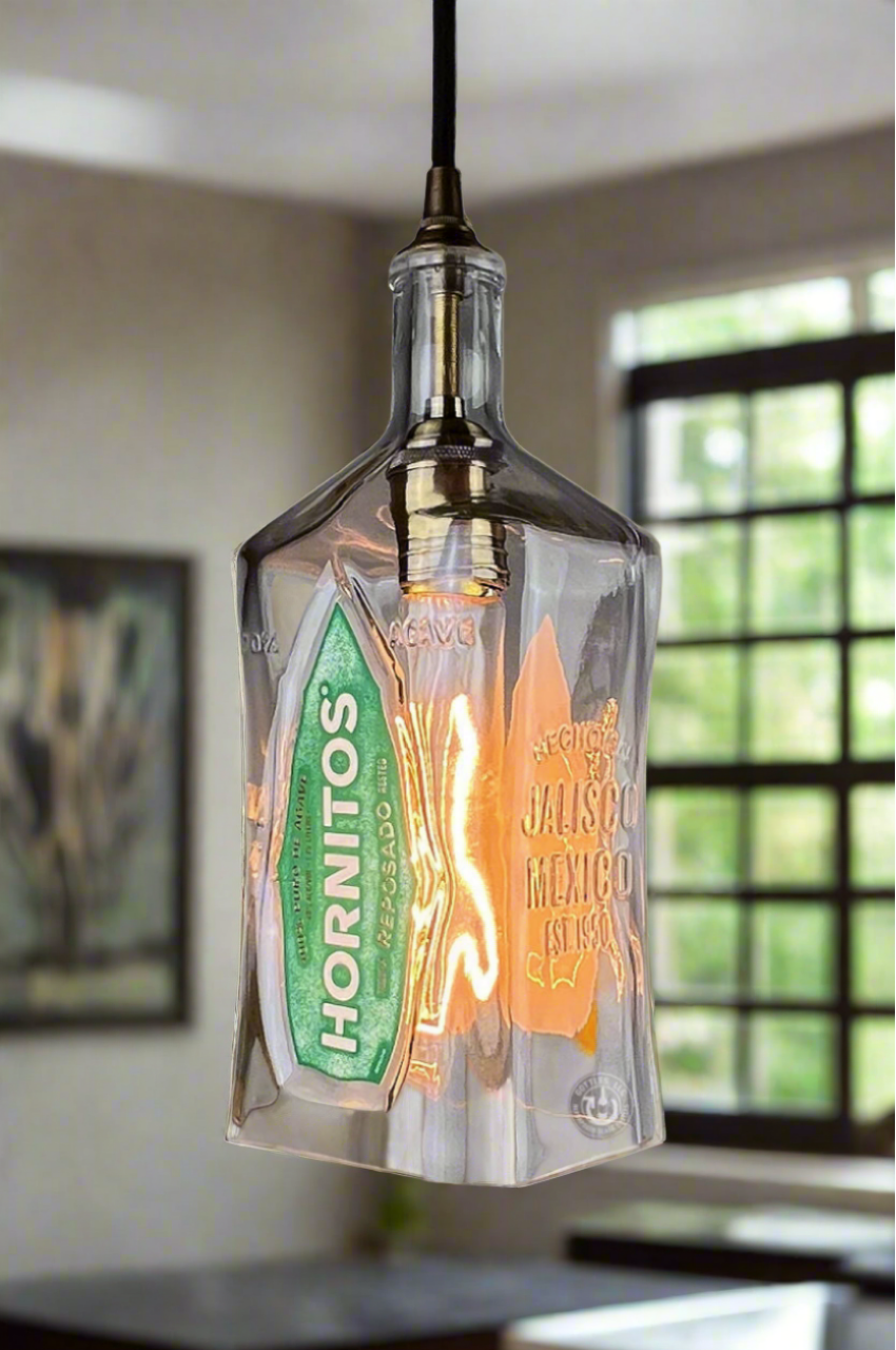 Hornitos Tequila Bottle Pendant Light