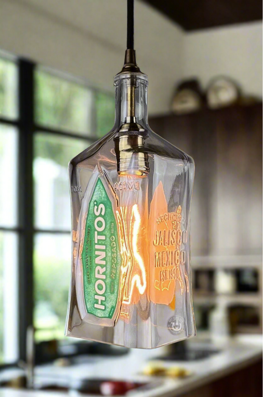 Hornitos Tequila Bottle Pendant Light