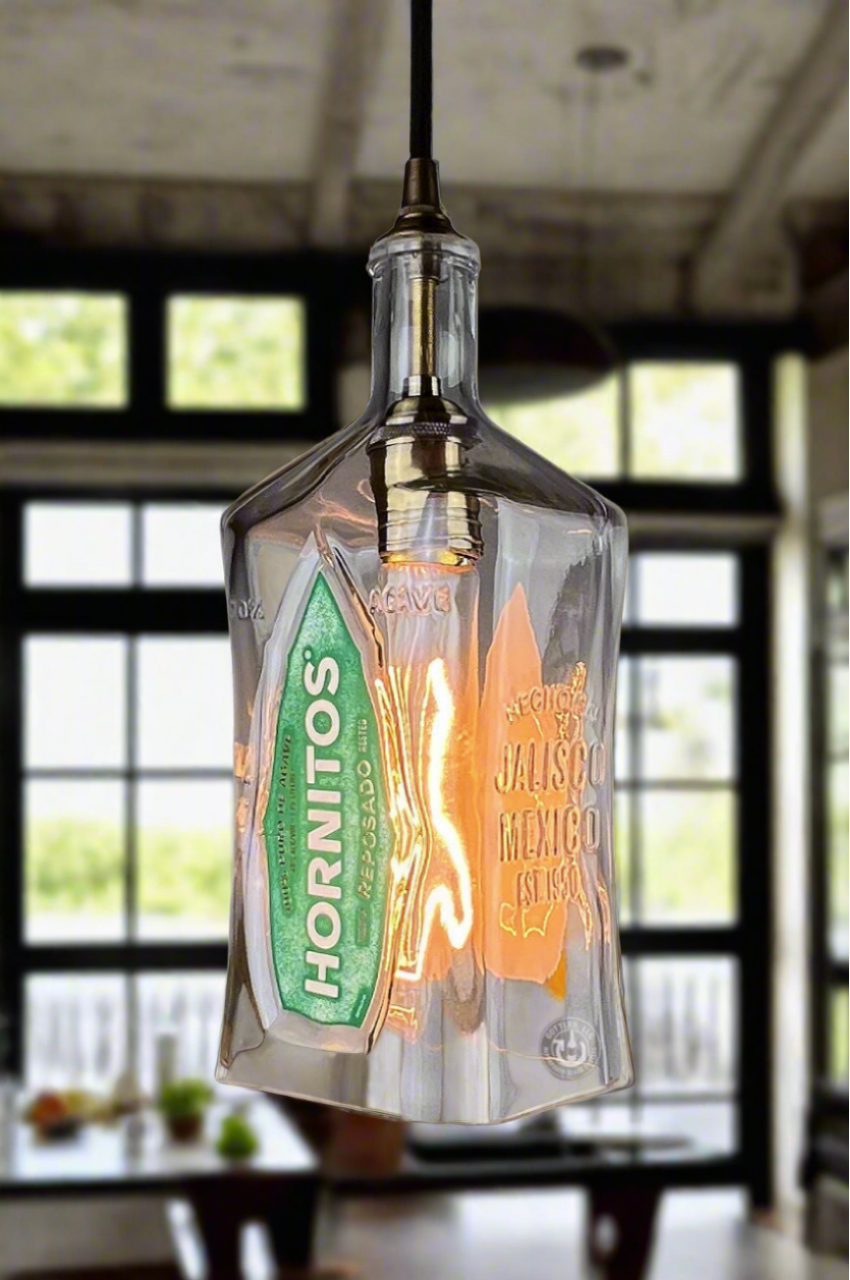 Hornitos Tequila Bottle Pendant Light