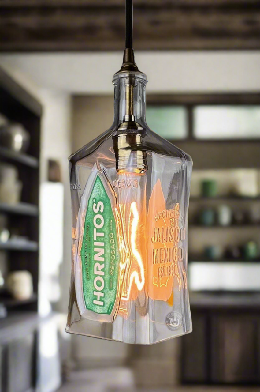 Hornitos Tequila Bottle Pendant Light