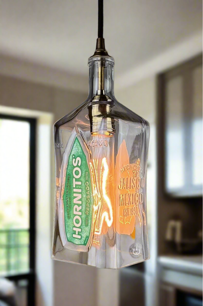 Hornitos Tequila Bottle Pendant Light