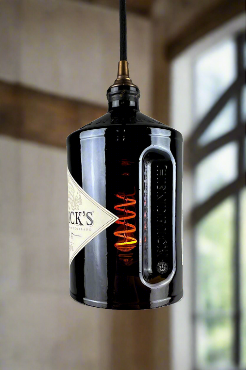 Hendrick's Gin Bottle Pendant Light