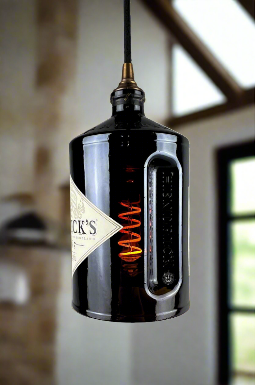 Hendrick's Gin Bottle Pendant Light
