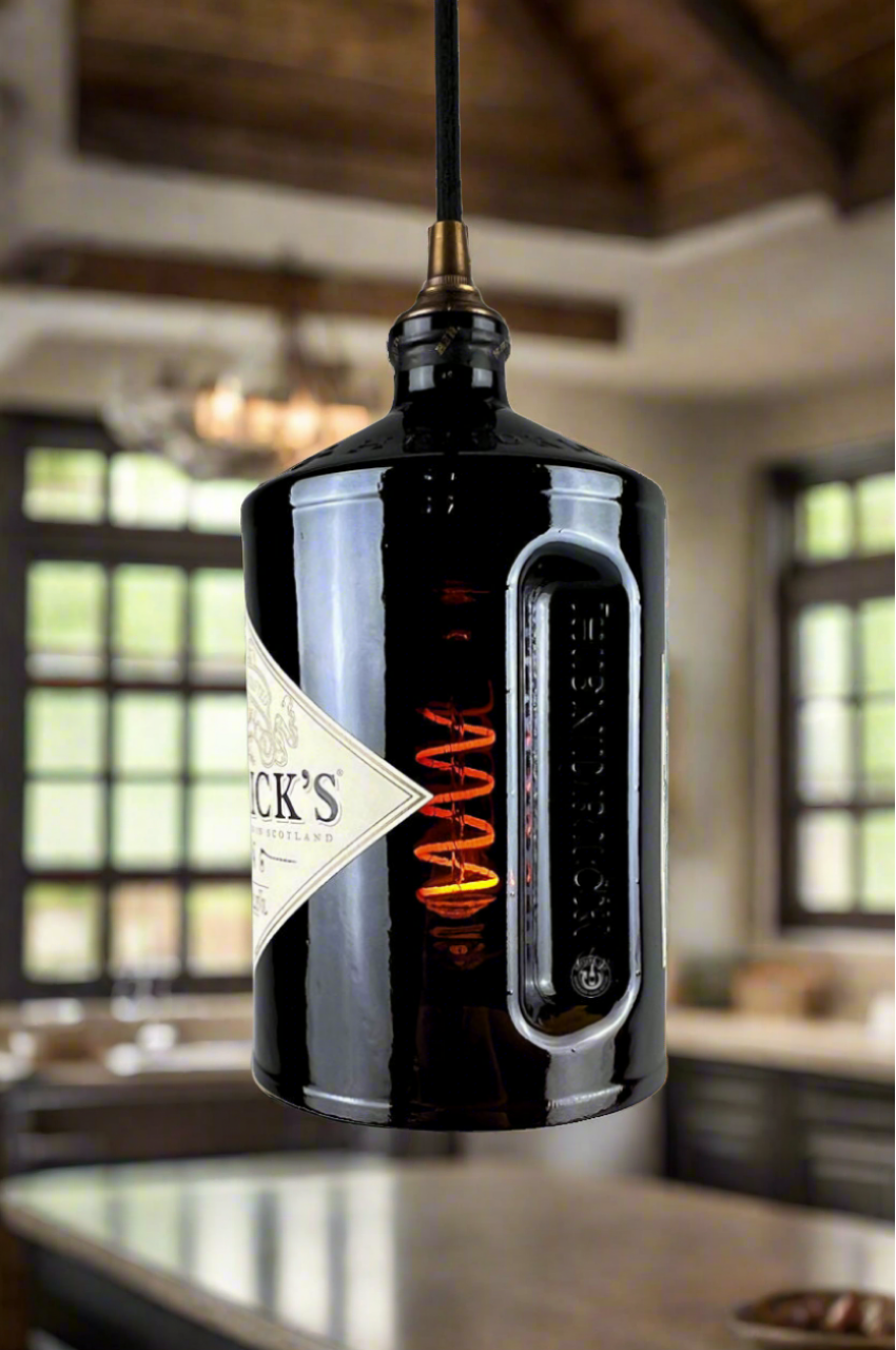 Hendrick's Gin Bottle Pendant Light