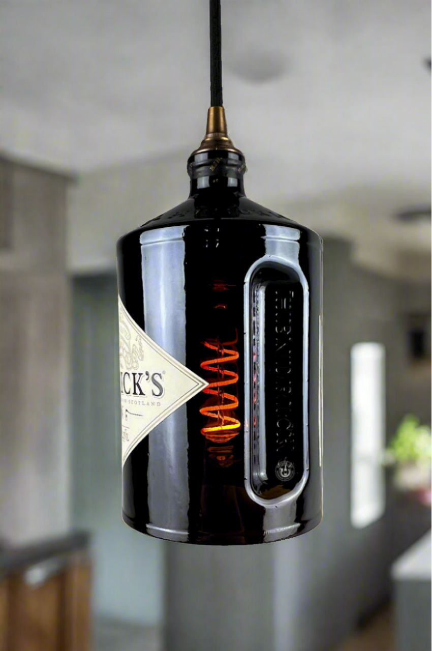 Hendrick's Gin Bottle Pendant Light