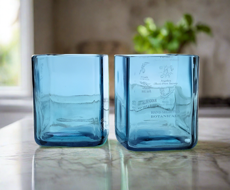 Bombay Sapphire Gin Bottle 14oz Glass Set